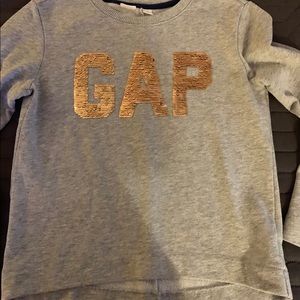 Girls Gap Sweatshirt with flip sequins- 8